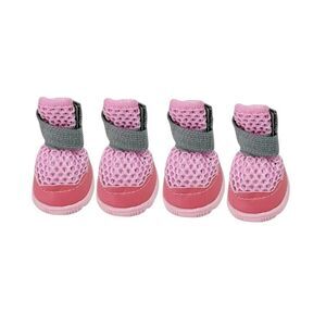 Pink and Gray Dog Boots NIP